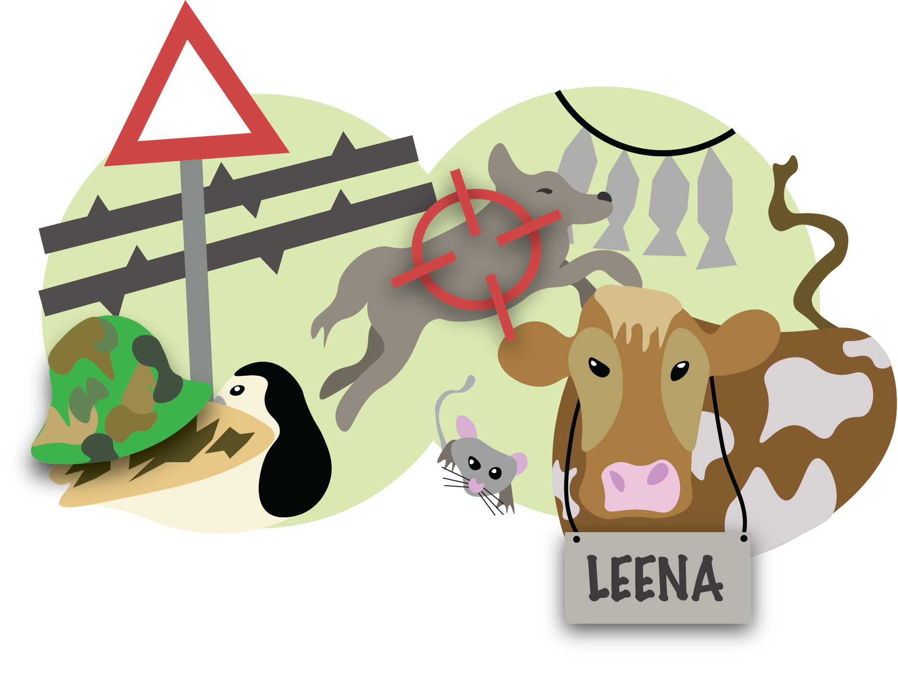 Kuvituskuva eläimistä