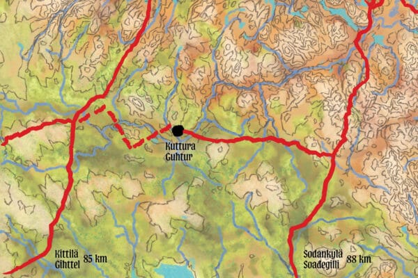 Kuttura kartta paikannimet