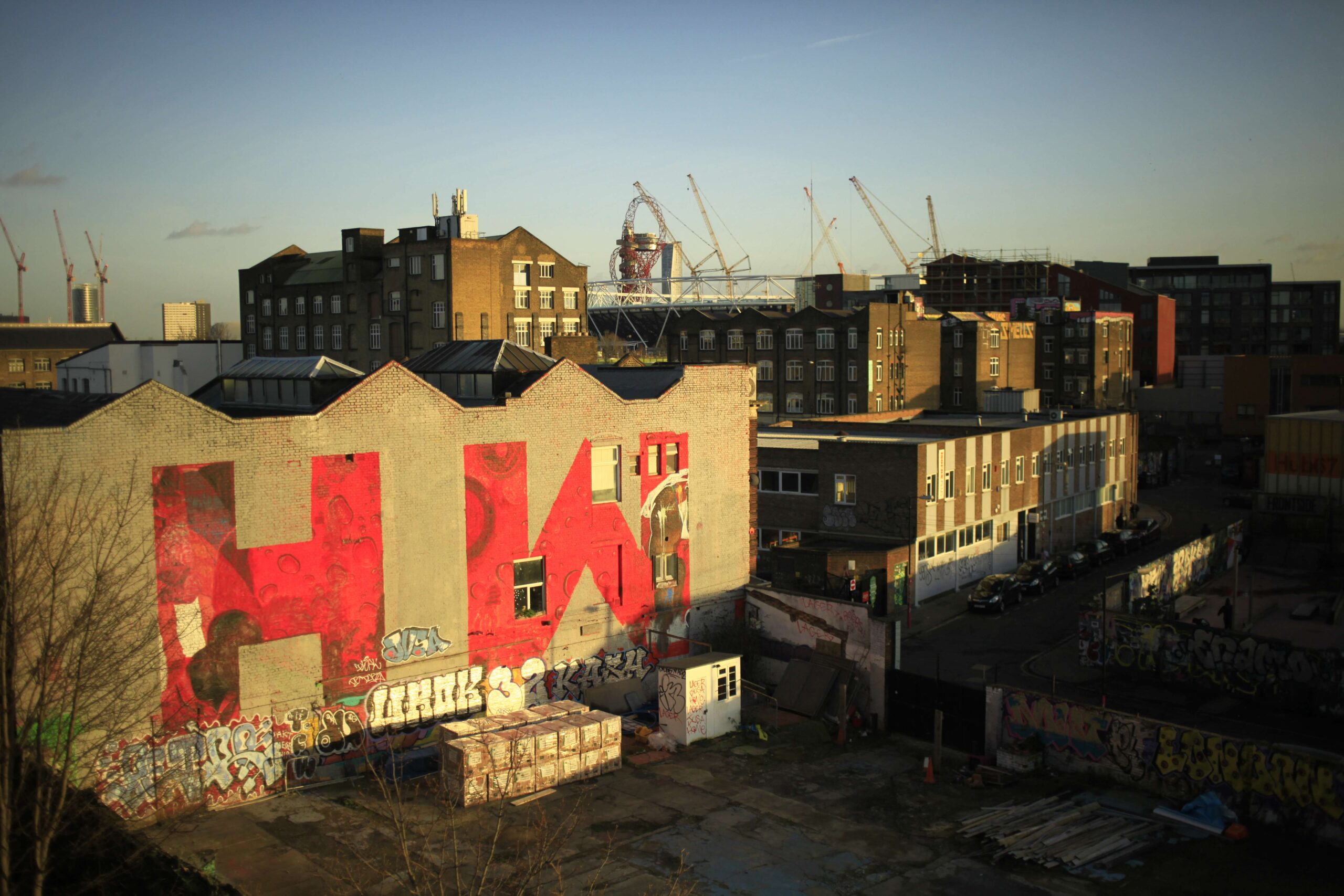 Hackney Wick on yli 100 taiteilijan koti. Kuva: Sara Kärpänen