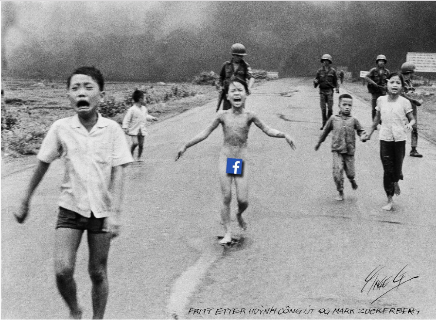 Aftenpostenin 73-vuotias pilapiirtäjä Inge Grødumin ratkaisu FB-algoritmin tuottamaan ongelmaan.
