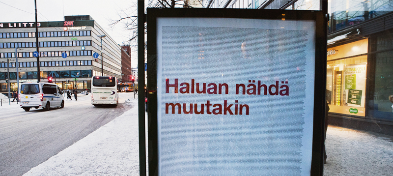 Tältä näytti Helsingin Hakaniemessä tammikuussa 2011.