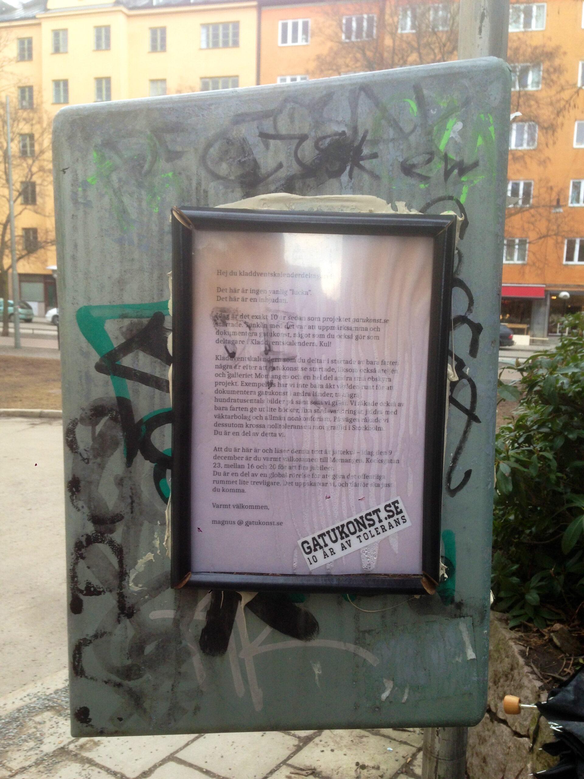 Gatukonst.se: 10 år av tolerans.