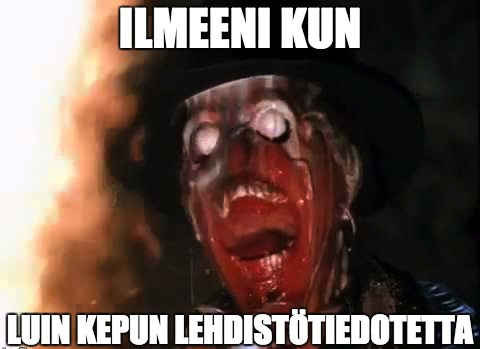 Näihin tiedotteisiin pitäisi kyllä laittaa joku yleinen varoitus. 