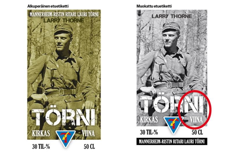 Alkon hyllyille on ilmestynyt Törni-viina. Viinaputeli ei kuitenkaan päässyt myyntiin ennen kuin etiketistä poistettiin pyssy. Ottaen huomioon, että Törni edustaa brändinä juurikin sotaa ja kuolemaa, tämä pyssyn poistaminen näyttäytyy todella höpsönä. Mutta etiketeistä viis, tämä tuote on irvokas ihan itsessään ja monestakin syystä. Koko Törnin kanonisointia ja tuotteistus hahmoksi, jolla myydään iltapäivälehtien sotaliitteitä ja kansallismielistä öyhötystä on luotaantyöntävää. Sikäli Törnin tuotteistaminen ja Törni-viina eivät yllätä. Tapahtumat noudattavat hyvin paljolti samoja linjoja, kuin Mannerheimin tuotteistaminen. Lisää Mannerheim-brändistä ja Marski-vodkasta täällä.