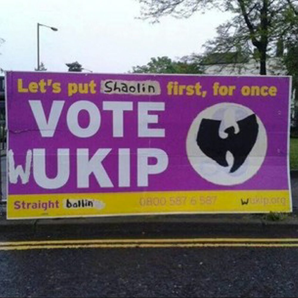 Wukip Clan Ain't Nuttin ta Fuck Wit Brexitiä ajanut ja perussuomalaisten kanssa samaan blokkiin EU-tasolla kuuluva Ukip (United Kingdom Independence Party) on jäsenineen jännittävää väkeä ja saaneet ehdottomasti massiivisen päänahan vyölleen. 