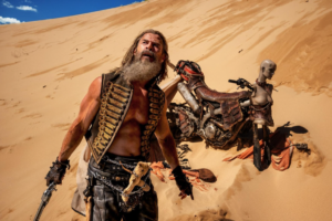 Furiosa jatkaa western-henkistä Mad Max -elokuvien saagaa tuomatta sen mailmaan mitään olennaista uutta furiosa-bad-guy-e1717540016501-1200x801-1