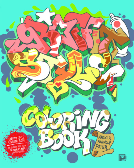 Värityskirja: Graffiti Style Coloring Book GSCB-460x575