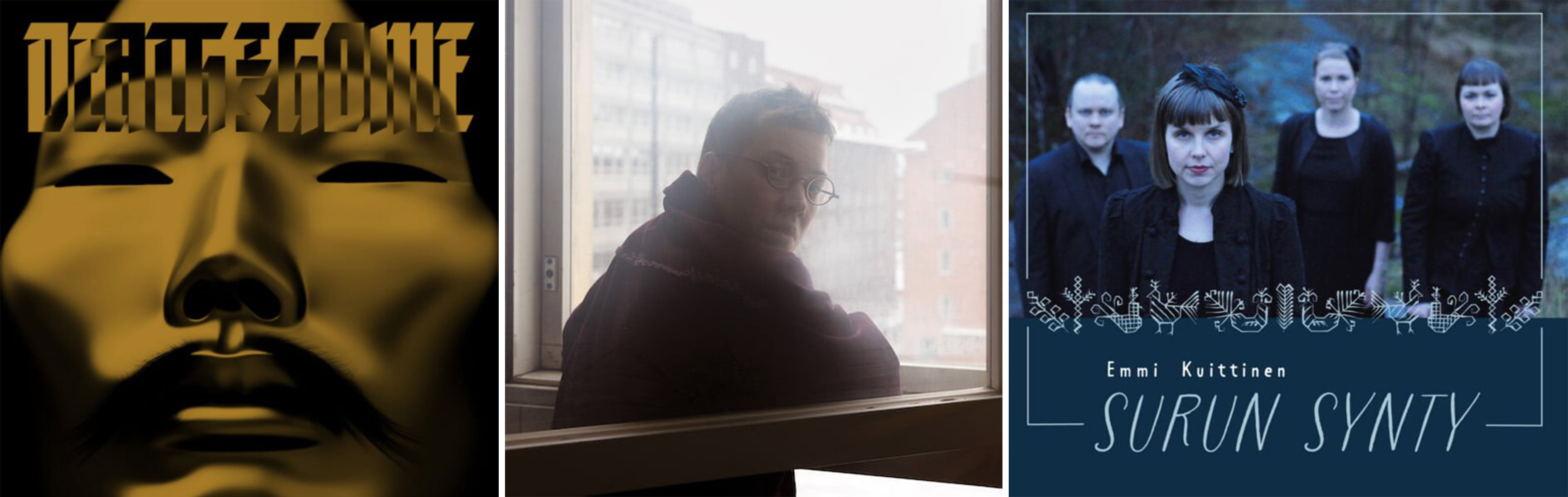 Kolme levynkantta vierekkäin