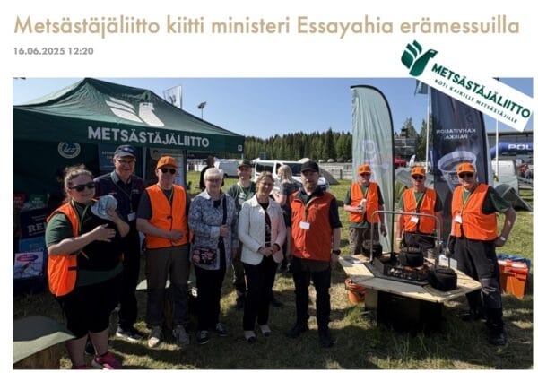 Metsa?sta?ja?liitto kiitta?a?-2