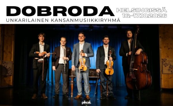 Dobroda-yhtye Helsingissä 16.–17.10.2026 – Tanssitupa ja konsertti Liszt-instituutissa!