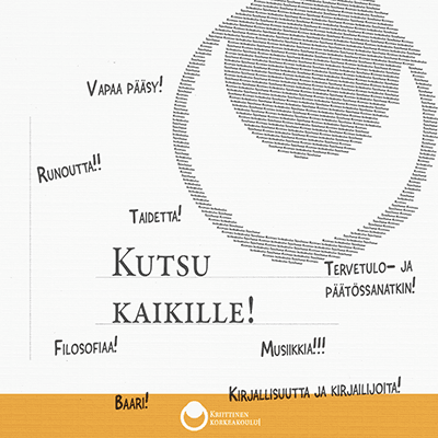 Kriittisen korkeakoulun syysiltamat Kriittisen korkeakoulun syysiltamat